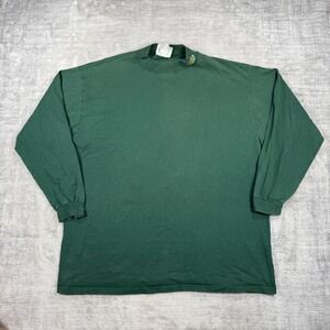 Green bay Packers Shirt Mens XL Green Vintage 90s Mock Neck Embroidered Golf NFL